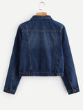 Ripped Trucker Denim Jacket