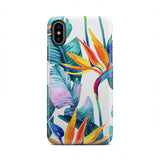 Watercolor Tropica Birds of Paradise iPhone X Case