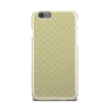 Yellow And White Wave Ocean Pattern iPhone X Case