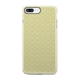 Yellow And White Wave Ocean Pattern iPhone X Case