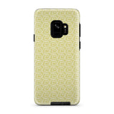 Yellow And White Wave Ocean Pattern iPhone X Case