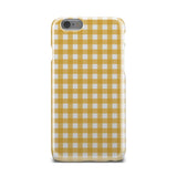 Orange And White Plaid Picnic Fall Cute iPhone X