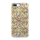 Light Blue And Gold Cheetah Print Animal iPhone X