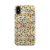 Light Blue And Gold Cheetah Print Animal iPhone X