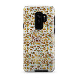 Light Blue And Gold Cheetah Print Animal iPhone X