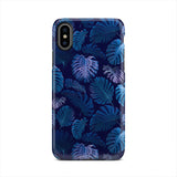 Neon Blue Tropical Summer Fern Forest iPhone X