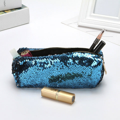 Reversible Sequin Makeup Bag