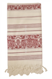 Plant Turkish Towel - Maroon