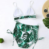 Jungle Print High-Waisted Bikini