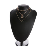 New Style Women Necklaces Fashion Moon Cross