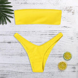 Bandeau Bikini with Sexy Tie Up Cheeky Bottoms