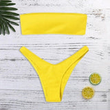 Bandeau Bikini with Sexy Tie Up Cheeky Bottoms