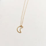 Crescent Moon 14k Gold Filled Necklace