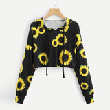 Black Sunflower Sweatshirt