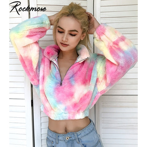 Rockmore Tie Dye Zippered Collar Pull-over or Coat
