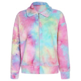 Rockmore Tie Dye Zippered Collar Pull-over or Coat
