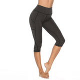 High Waisted Yoga Pant Capris with Pockets