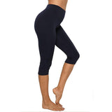 High Waisted Yoga Pant Capris with Pockets