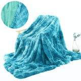 Shaggy Faux Fur Long Hair Decorative Throw Blanket