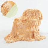 Shaggy Faux Fur Long Hair Decorative Throw Blanket