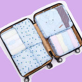 NEW 6 piece Packing Organizer Travel Set Essentials