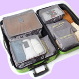 NEW 6 piece Packing Organizer Travel Set Essentials