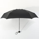 small portable travel umbrella black