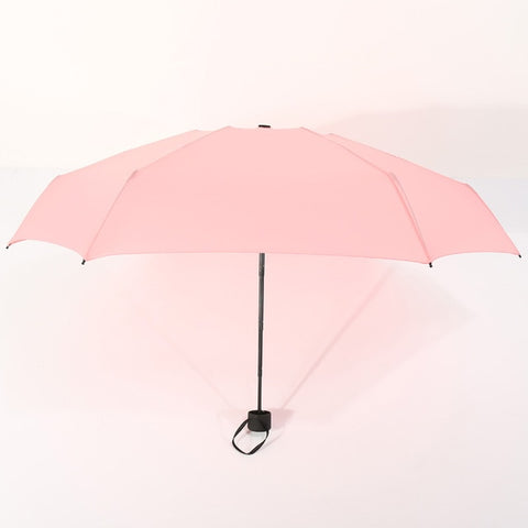 small portable travel umbrella light pink