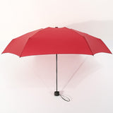 small portable travel umbrella red