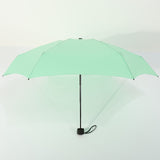 small portable travel umbrella mint green