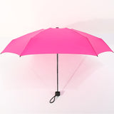small portable travel umbrella dark pink