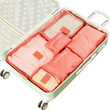 NIBESSER 6PCs/Set Travel Bag For Clothes Functional Travel Accessories Luggage Organizer High Capacity Mesh Packing Cubes