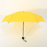 small portable travel umbrella yellow