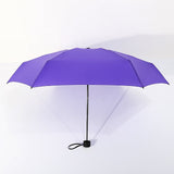 small portable travel umbrella purple