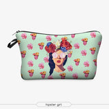 Jom Tokoy Printing Makeup Bags With Multicolor Pattern Cute Cosmetics Pouchs For Travel Ladies Pouch Women Cosmetic Bag