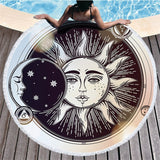 Hippie Mandala Custom Tropical Tassel Round Beach Towel Bath Towel Microfibre Compressed Bathroom Towels Bath Towels for Adults