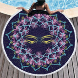 Hippie Mandala Custom Tropical Tassel Round Beach Towel Bath Towel Microfibre Compressed Bathroom Towels Bath Towels for Adults