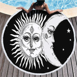 Hippie Mandala Custom Tropical Tassel Round Beach Towel Bath Towel Microfibre Compressed Bathroom Towels Bath Towels for Adults