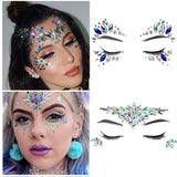 Temporary Crystal Face Stickers